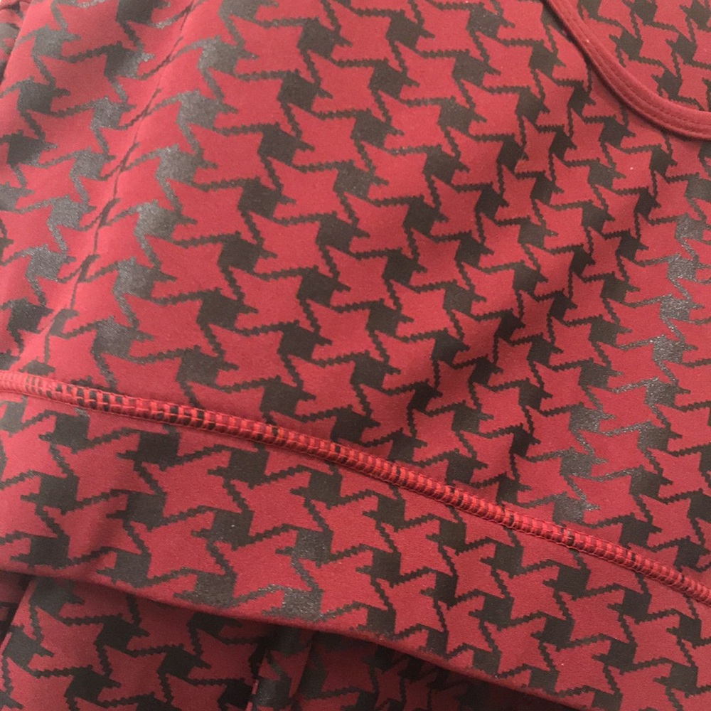 Burgundy track suit